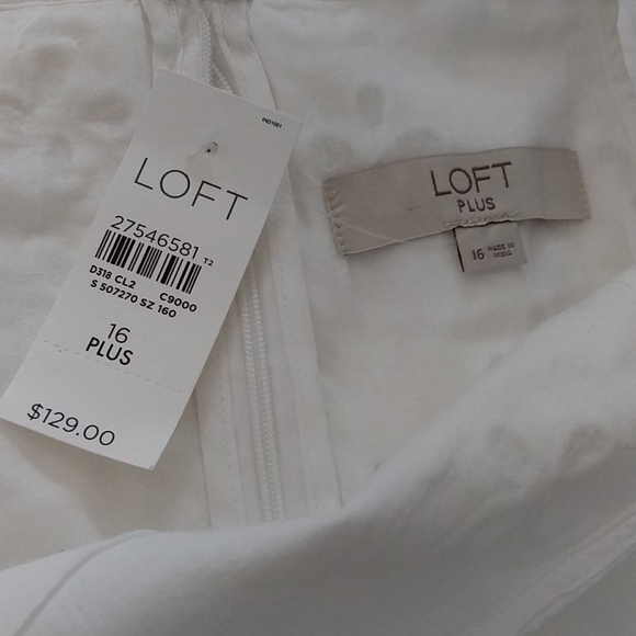 Loft Eyelet White Dress - Picture 4 of 8